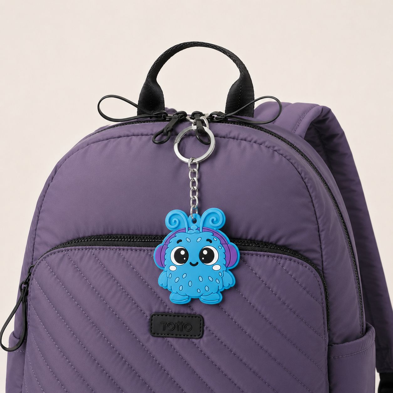 Blu PVC Keychain